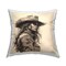 Stoic Cowgirl Looking Away Outdoor Printed Pillow Design by RB, 18 x 7 x 18